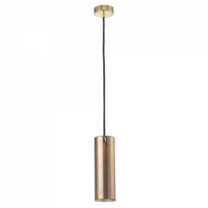 Pendul Maytoni Gioia Auriu -01G  Culoare: Auriu  Dimensiuni: Diametru 8cm, Inaltime 100cm (min) 178cm (max)  Material structura: Metal  Material abajur: Sticla  Becuri: 1 x E14 (40W) - nu este inclus  Greutate: 0.6kg