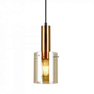 Pendul modern alama din metal cu sticla Italux Sarda