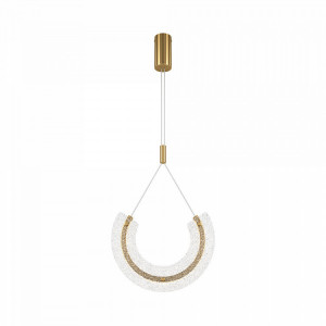 Pendul modern auriu din sticla si metal Maytoni Maya