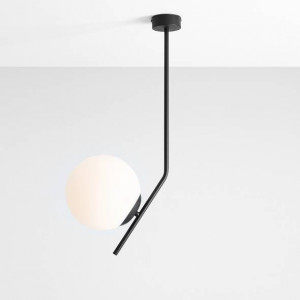 Pendul modern negru cu glob de sticla Aldex Gallia S