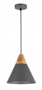 Pendul scandinav negru din lemn si metal Bicones Maytoni