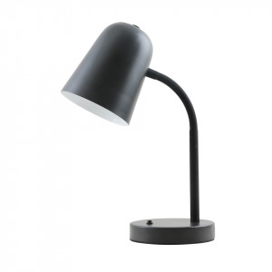 Veioza moderna de birou neagra din metal Italux Prato