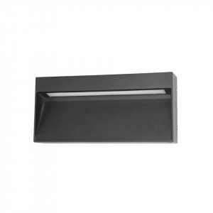 Aplica perete exterior moderna neagra cu led 4k Italux Fenis