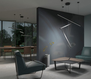 lustra liniara, lustra suspendata, lustra led, lustra neagra, lustra minimalista, lustra moderna, lustra 3 linii, lustra 3 brate, lustra living, lustra casa scarii