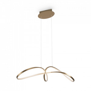 Lustra moderna aurie cu led Maytoni Curve