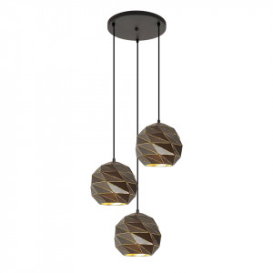 Lustra moderna grafit cu 3 pendule Italux Palermo