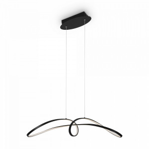 Lustra moderna neagra cu led Maytoni Curve