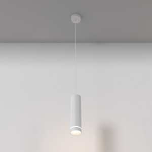 Pendul modern alb din metal cu led Maytoni Orlo