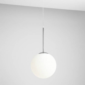 Pendul modern chrome cu glob de sticla Aldex Bosso d30
