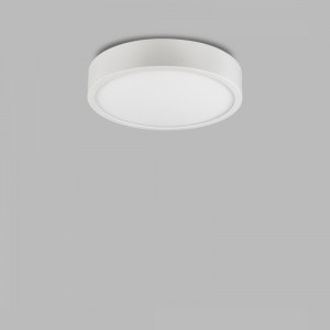 Plafoniera moderna alba rotunda cu led 4000k Mantra Saona Superficie M