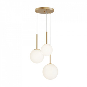 Plafoniera moderna aurie cu 3 becuri Maytoni Basic Form
