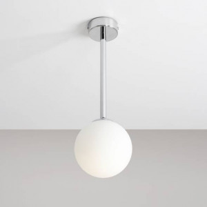 Plafoniera moderna chrome minimalista cu glob de sticla Aldex Pinne S