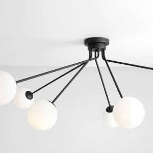 Plafoniera neagra, Plafoniera metal, Plafoniera moderna neagra, Plafoniera moderna dormitor, Plafoniera moderna bucatarie, Plafoniera living, Plafoniera moderna, Plafoniera dormitor, Plafoniera dormitor metal, Plafoniera moderna minimalista, Plafoniera mi