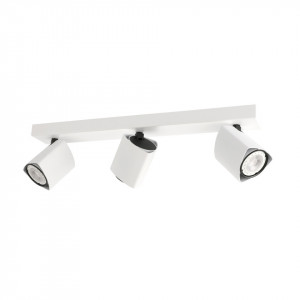 Spot aplicat modern alb triunghiular cu 3 brate Italux Merus