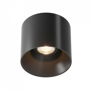 Spot aplicat modern negru cilindric Maytoni Alfa Led