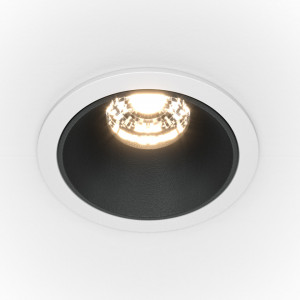 Spot incastrat modern alb negru dimabil rotund 15w Maytoni Alfa Led 4000K
