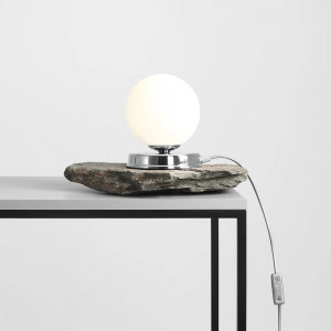 Veioza moderna chrome minimalista cu glob din sticla Aldex Ball S