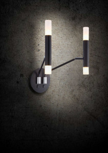 Aplica perete Maytoni Vigo Negru - 04B  Culoare: Negru  Dimensiuni: Lungime 49cm, Latime 24.5cm, Inaltime 34.5cm  Material: Metal  Becuri: 4 X G9 (25W)  Greutate: 0.9kg