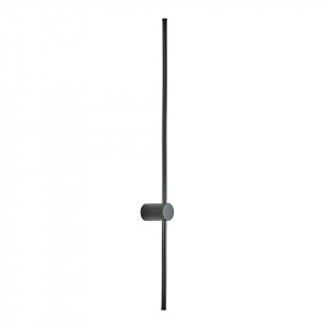 Aplica perete moderna neagra din metal liniara Italux Vincent h90
