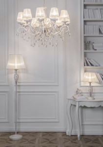 Lampadar Maytoni Grace Crem Alb-11-G