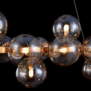 lustra moderna, lustra cu globuri, lustra living, lustra aurie, candelabru, lustra sufragerie, lustra dining
