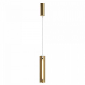 Pendul modern auriu din metal cu led Maytoni Sonata