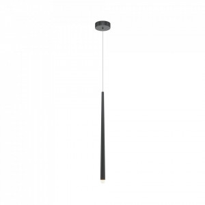 Pendul modern negru din metal cu led Maytoni Cascade