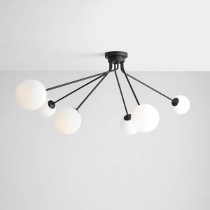 Plafoniera neagra, Plafoniera metal, Plafoniera moderna neagra, Plafoniera moderna dormitor, Plafoniera moderna bucatarie, Plafoniera living, Plafoniera moderna, Plafoniera dormitor, Plafoniera dormitor metal, Plafoniera moderna minimalista, Plafoniera mi