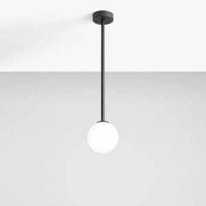 Plafoniera moderna neagra minimalista cu glob de sticla Aldex Pinne M