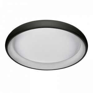 Plafoniera moderna neagra rotunda cu led Italux Alessia d61 3000k