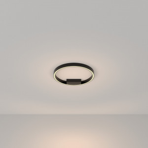 Plafoniera moderna neagra rotunda cu led Maytoni Rim d40