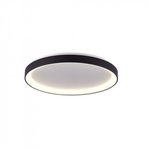 Plafoniera moderna neagra rotunda din metal Italux Vico d58