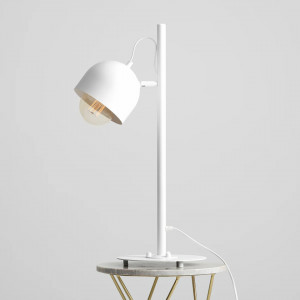 Veioza moderna alba minimalista din metal Aldex Beryl
