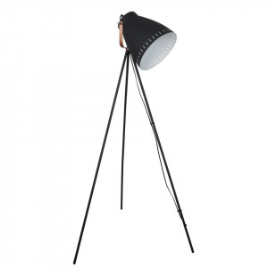 Lampadar modern grafit cu detalii din cupru Italux Franklin