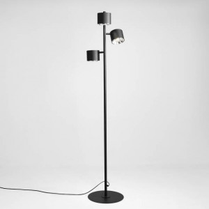 Lampadar modern negru liniar cu 3 becuri Aldex Bot