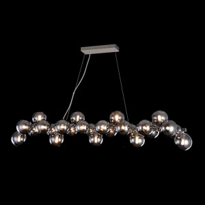 lustra moderna, lustra cu globuri, lustra living, lustra argintie, candelabru, lustra sufragerie, lustra dining