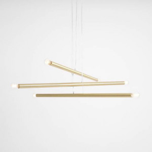 Lustra moderna alama minimalista din metal cu 6 becuri Aldex Tubo