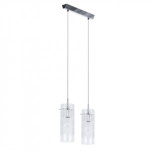 Lustra moderna chrome cu 2 pendule Italux Max