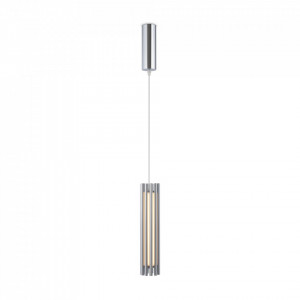 Pendul modern chrome din metal cu led Maytoni Sonata