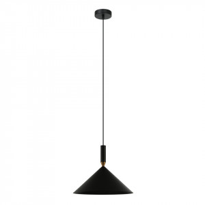 Pendul modern negru din metal Italux Drell