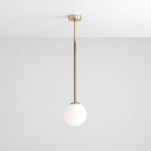 Plafoniera moderna aurie minimalista cu glob de sticla Aldex Pinne M