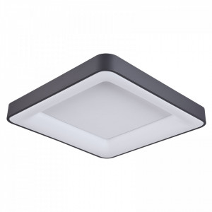 Plafoniera moderna neagra patrata cu led Italux Giacinto 3000k