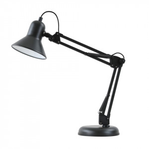 Veioza moderna de birou neagra din metal Italux Tiago