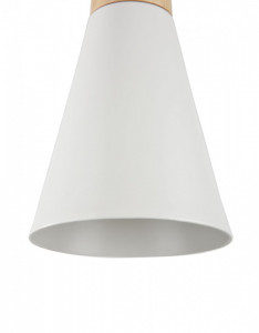 Lustra Maytoni Bicones Alb 01  Culoare: Alb  Dimensiuni: Diametru 14cm, Inaltime 24cm (min) 142cm (max)  Material: Metal  Becuri: 1 X E27 (60W)  Greutate: 1.1kg