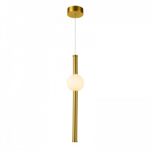 Pendul modern alama cu glob de sticla Italux Halling