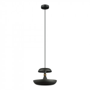 Pendul modern grafit din metal Italux Marina d26