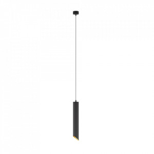 Pendul modern negru cu interior auriu Maytoni Lipari M