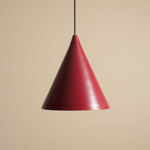 Pendul modern rosu forma geometrica Aldex Form