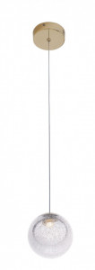 Pendul Zoe Maxlight Auriu -P0389   Culoare: Auriu  Dimensiuni: Diametru 9.5cm, Inaltime 180cm (max)   Material structura: Metal  Materail abajur: Sticla  Becuri: 1 x 1,5W,  105 LM, 3000K