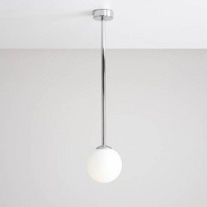Plafoniera moderna chrome minimalista cu glob de sticla Aldex Pinne M